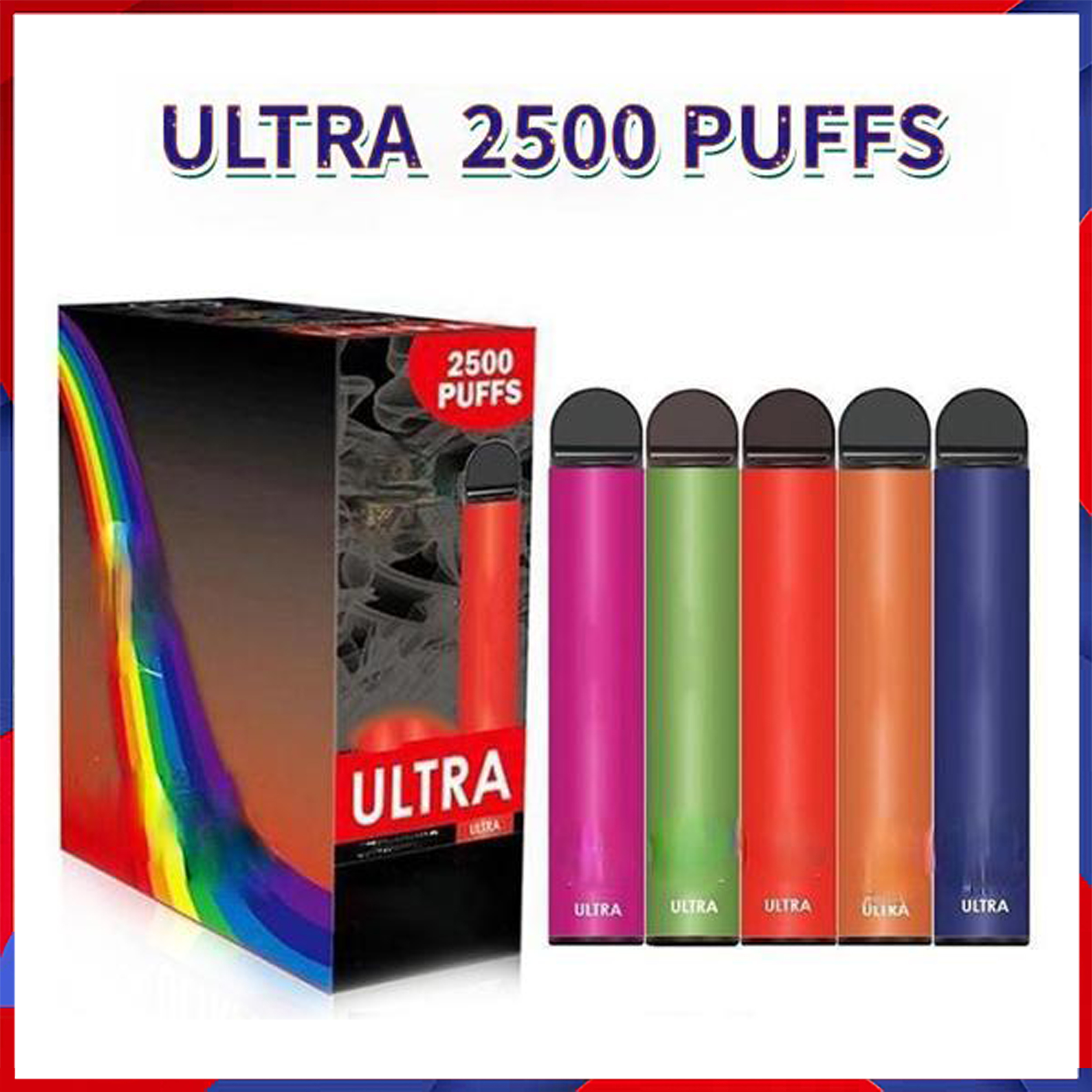 

Factory Wholesale Extra ULTRA Disposable Vape Pen Electronic Cigarettes Kit 850mAh Battery 1500 2500Puffs Pre-Filled High Quality Vapors Vs Bang XXL Flum