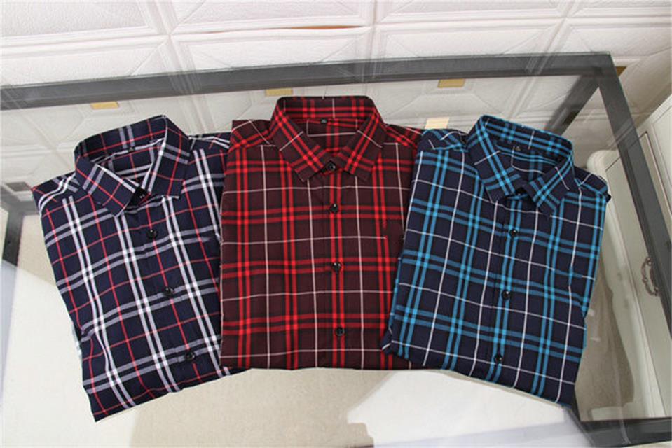 

2021 fashion ironing business formal long sleeve shirt men's lazy style casual stripe checked size -3xl#13, White;black