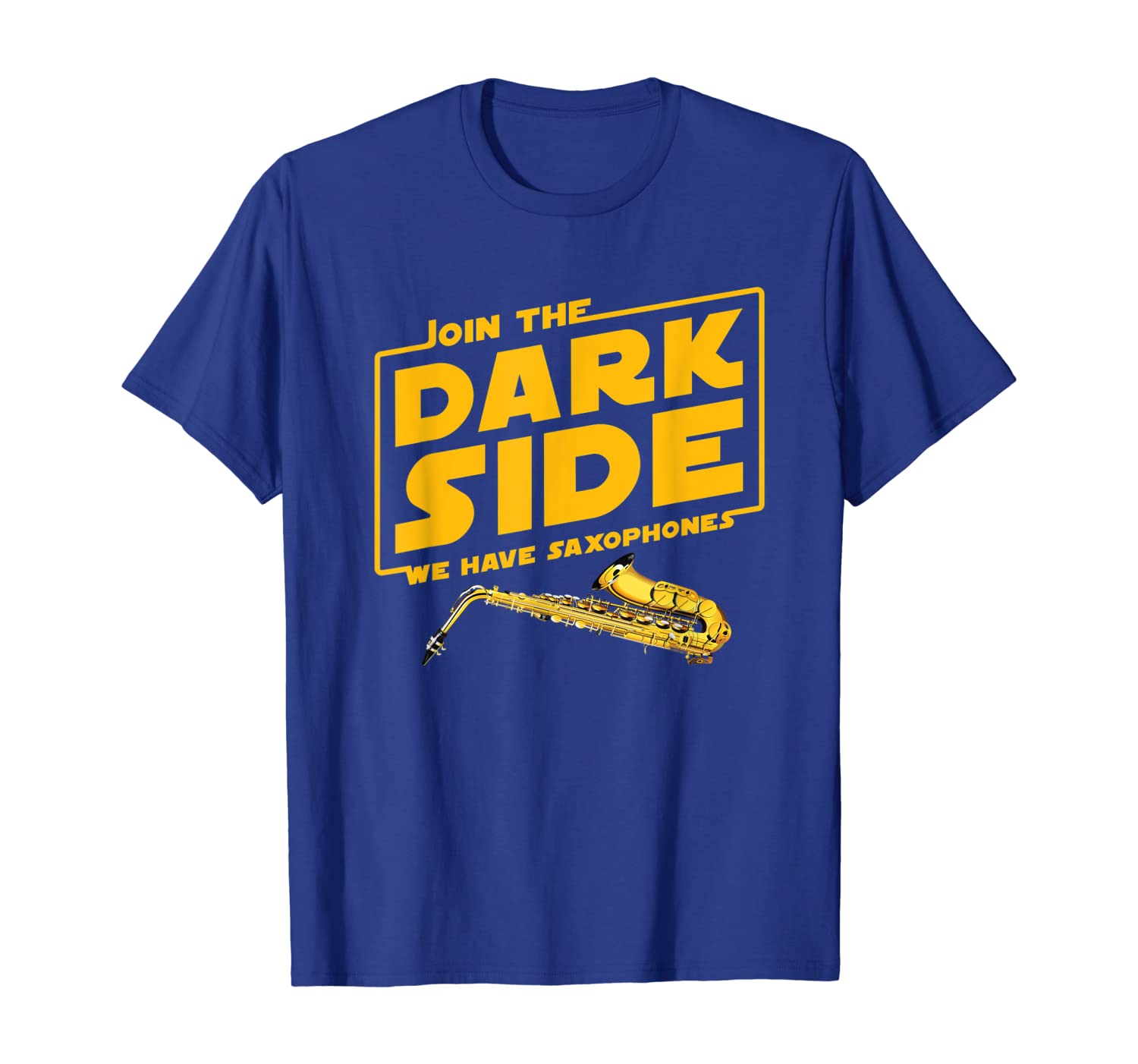 

Join The Dark Side Saxophone Player T-shirt, White;black