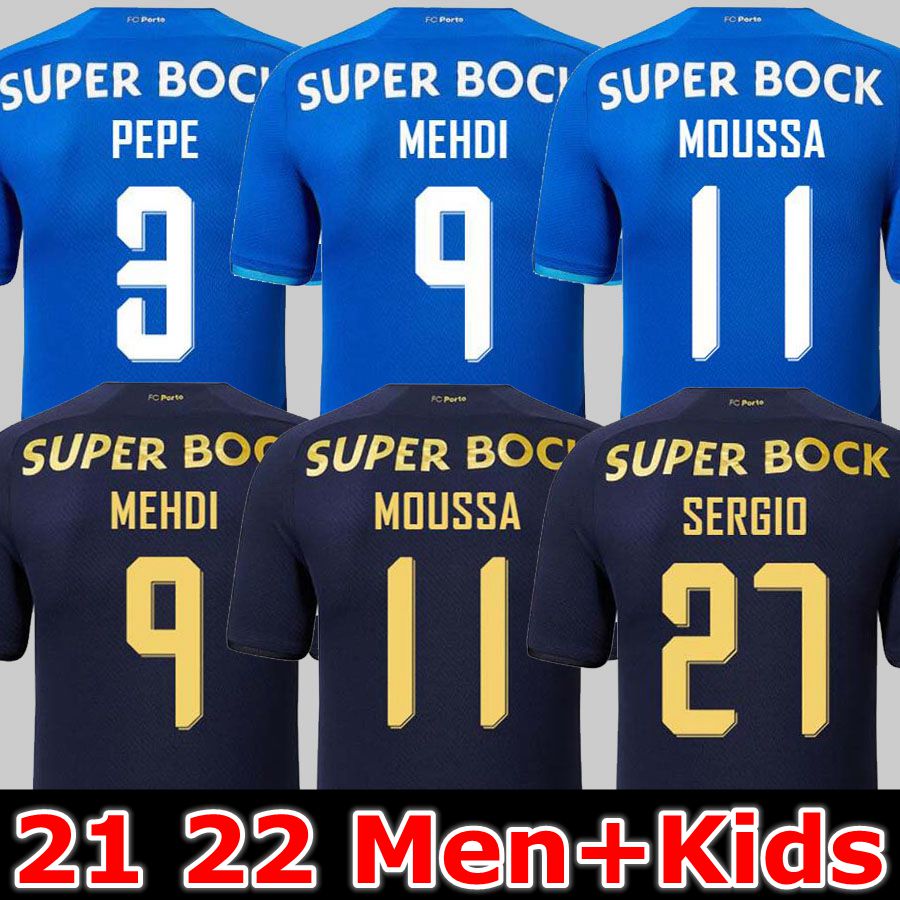 

21 22 porto soccer jerseys home away 2021 2022 Sergio Oliveira Mehdi Moussa Luis Diaz Mateus Evanilson PEPE fourth football shirt Otavio men kids kit tops thailand, 2021 third jersey