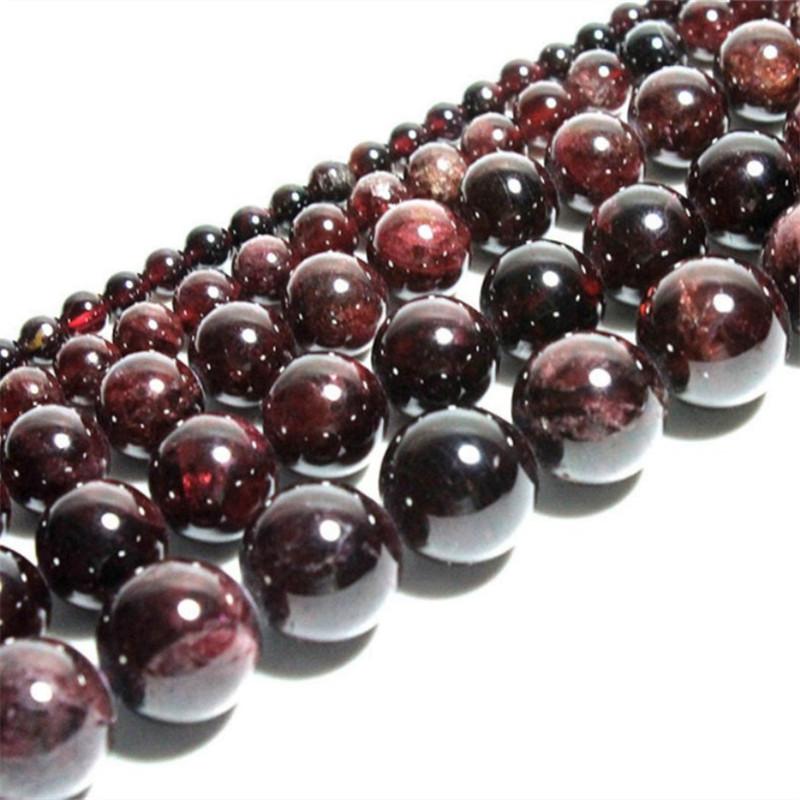 

Other 2021 Jewelry Accessories Natural Round Loose Spacer Garnet Beads