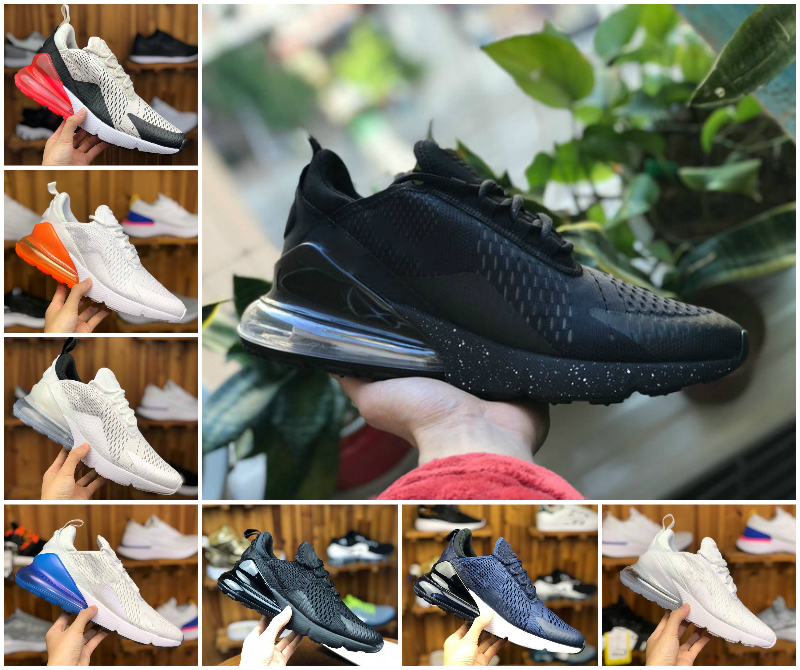 

270 Triple Black White Mens Running Shoes 270s Be True Womens University Red Sneakers Bred Platinum Tint Women Tiger Olive Blue Void Men Trainers Sports Designers, Bubble package bag