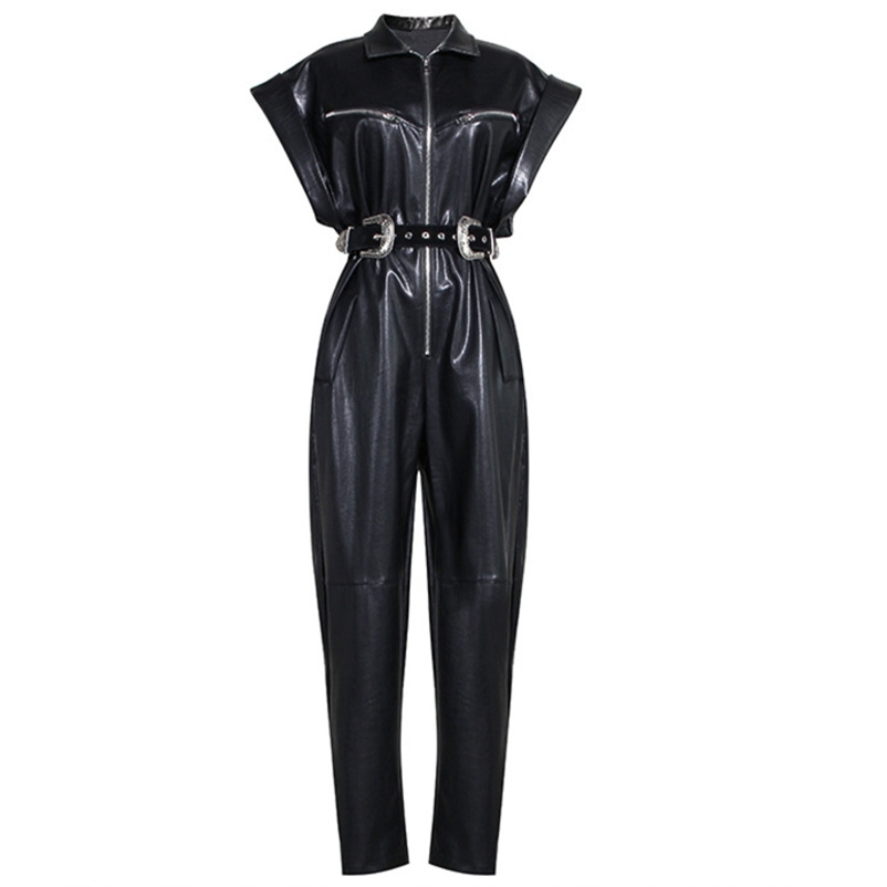 

Women black Jumpsuit solid color Fashion Spring Summer 19J-a140-01- 210525
