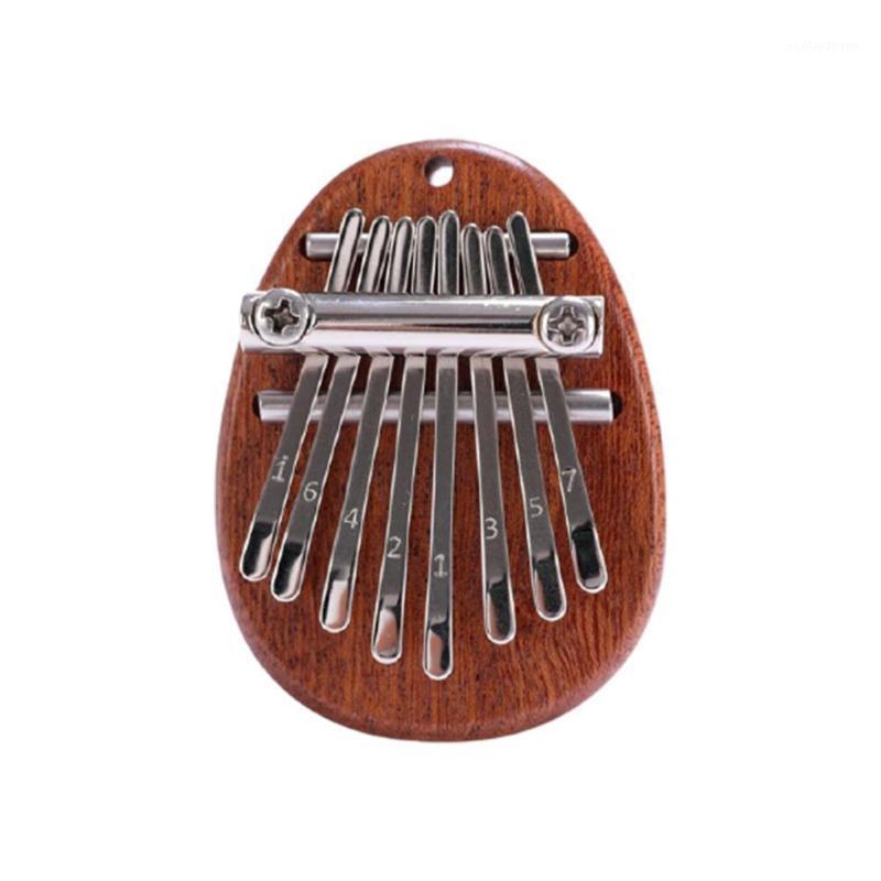 

Party Favor 8 Key Mini Wood Crystal Thumb Piano Finger Percussion Instrument Pocket Keyboard Portable Children's Holiday Gift
