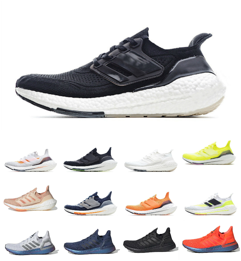 

Ultra Boost 21 Dash Grey Screaming Orange Running Shoes Ultraboost 20 7.0 Mens Women Triple Core Black White Solar Yellow Blue Gold Violet Tenis Trainer Sneakers, Box