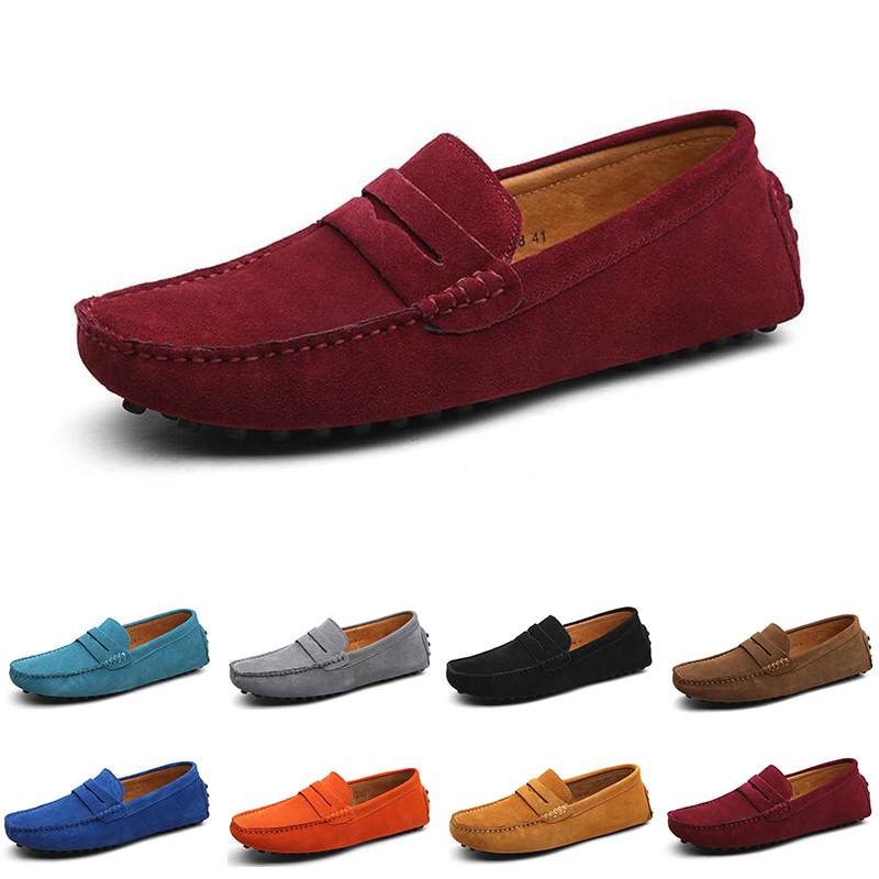 

men casual shoes Espadrilles triple black navy brown wine red taupe green Sky Blue Burgundy mens sneakers outdoor jogging walking fourteen