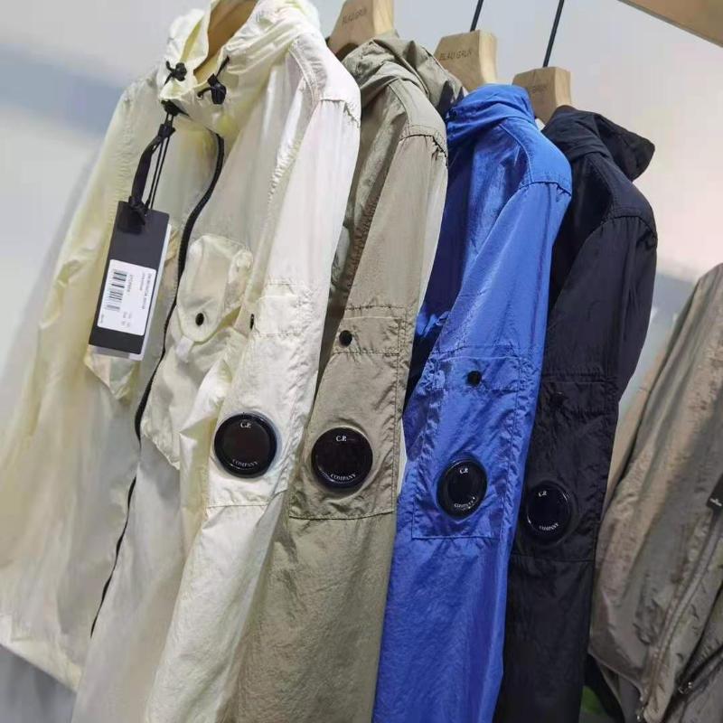 

Spring Men's Jacket Thin Hooded Coat Company Good Quality Top Clothes Jackets, Beige