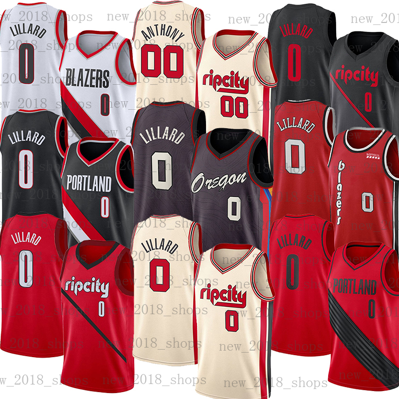 

Jersey Basketball Damian 0 Lillard C.J. 3 McCollum Carmelo 00 Anthony Clyde 22 Drexler, 2021 new jersey