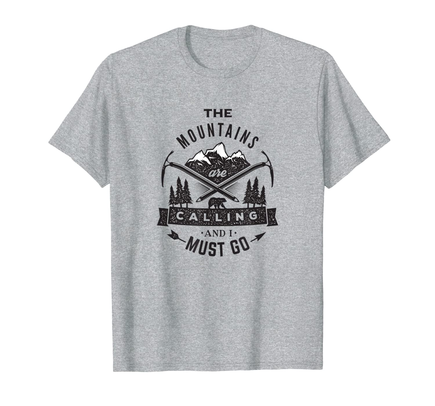 &quot;The Mountains Are Calling And I Must Go&quot; Mountaineer Shirt-image-702193267