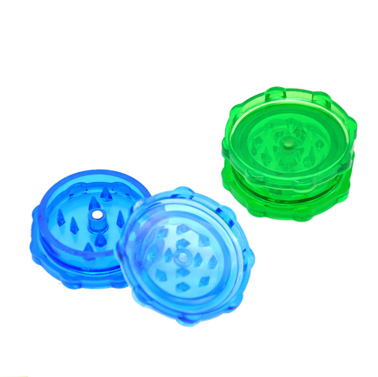 

Smoking Accessories 2 creative styles 4 colors High Quality Plastic Storage Tobacco Herb Spice Grinder 50mm/ 63mm diameter