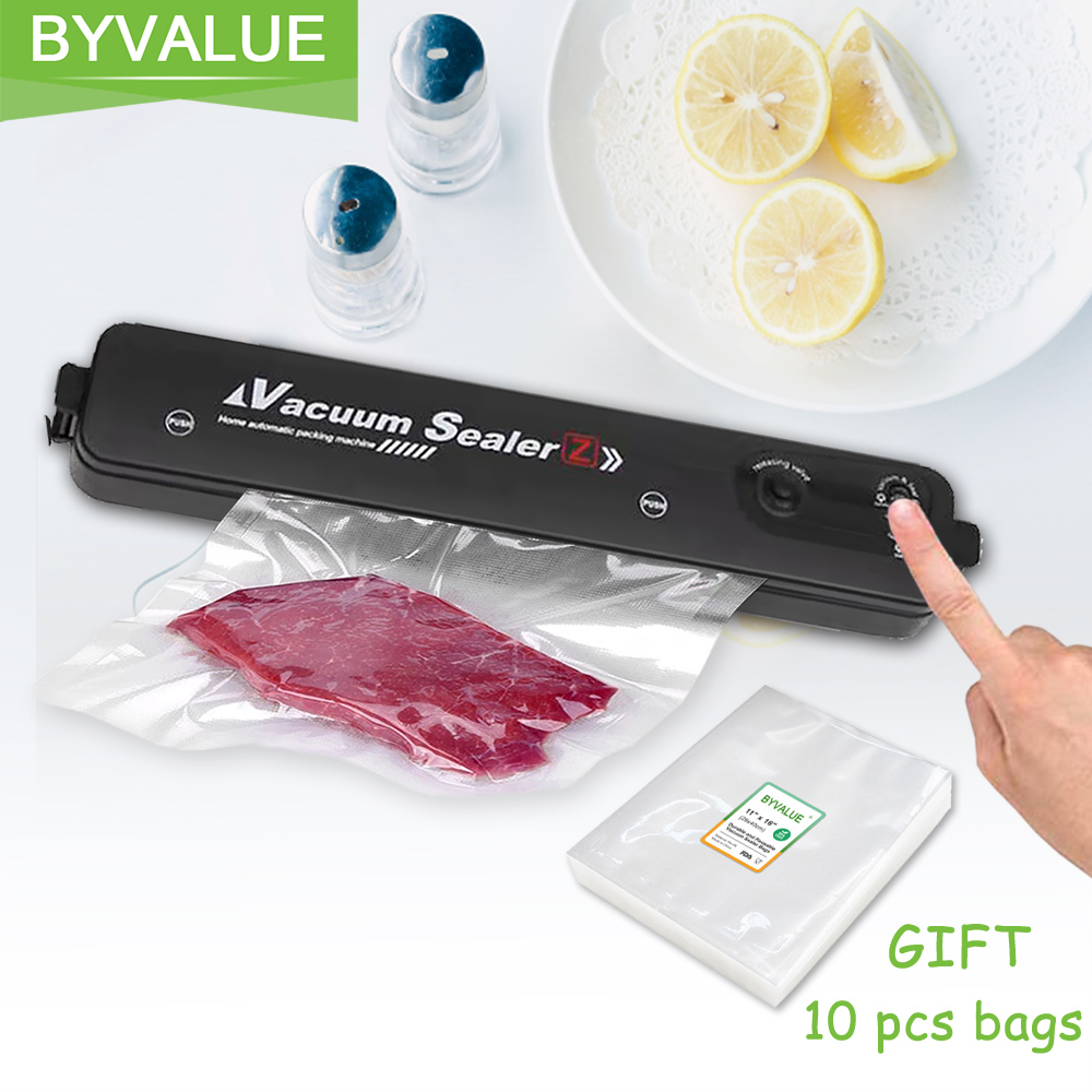 

Byvalue New Vacuum Sealer For Food Storage Include 10 Vacuum Food Sealer Bags Sealing Packaging Machine Home Kitchen Sous Vide
