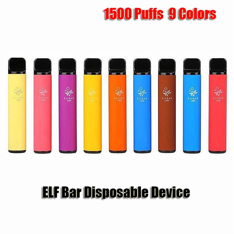 

Elf Bar Disposable E Cigarettes Pod Device Kit 1500 Puffs 850mAh Battery 4.8ml Prefilled Cartridge Vape Pen Vs Puff Plus XXL xx
