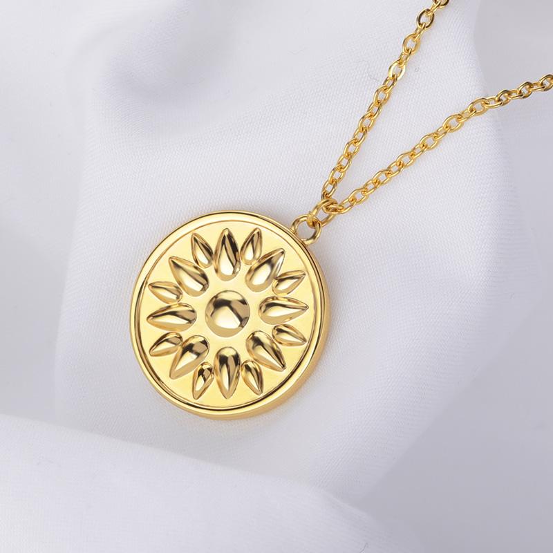 

Chokers Small Baby Jewelry Stylish Sun Double-sided Pattern Daisy Necklace