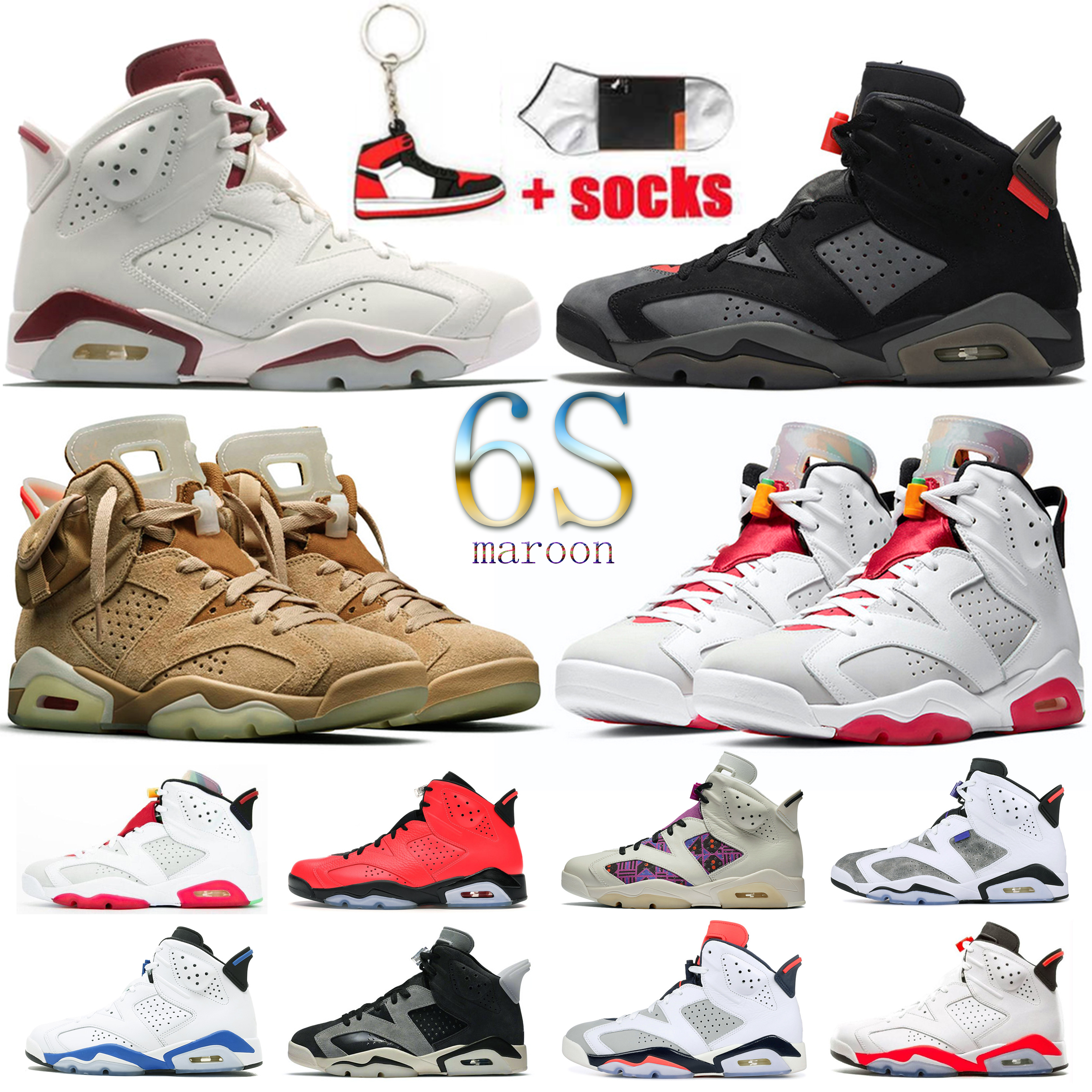 

6 6s Men Basketball shoes UNC Carmine Hare Oregon Black British Khaki Gold-Hoops Tinker Hatfield White Infrared Gatorade Sport Mens sneaker, #10 green