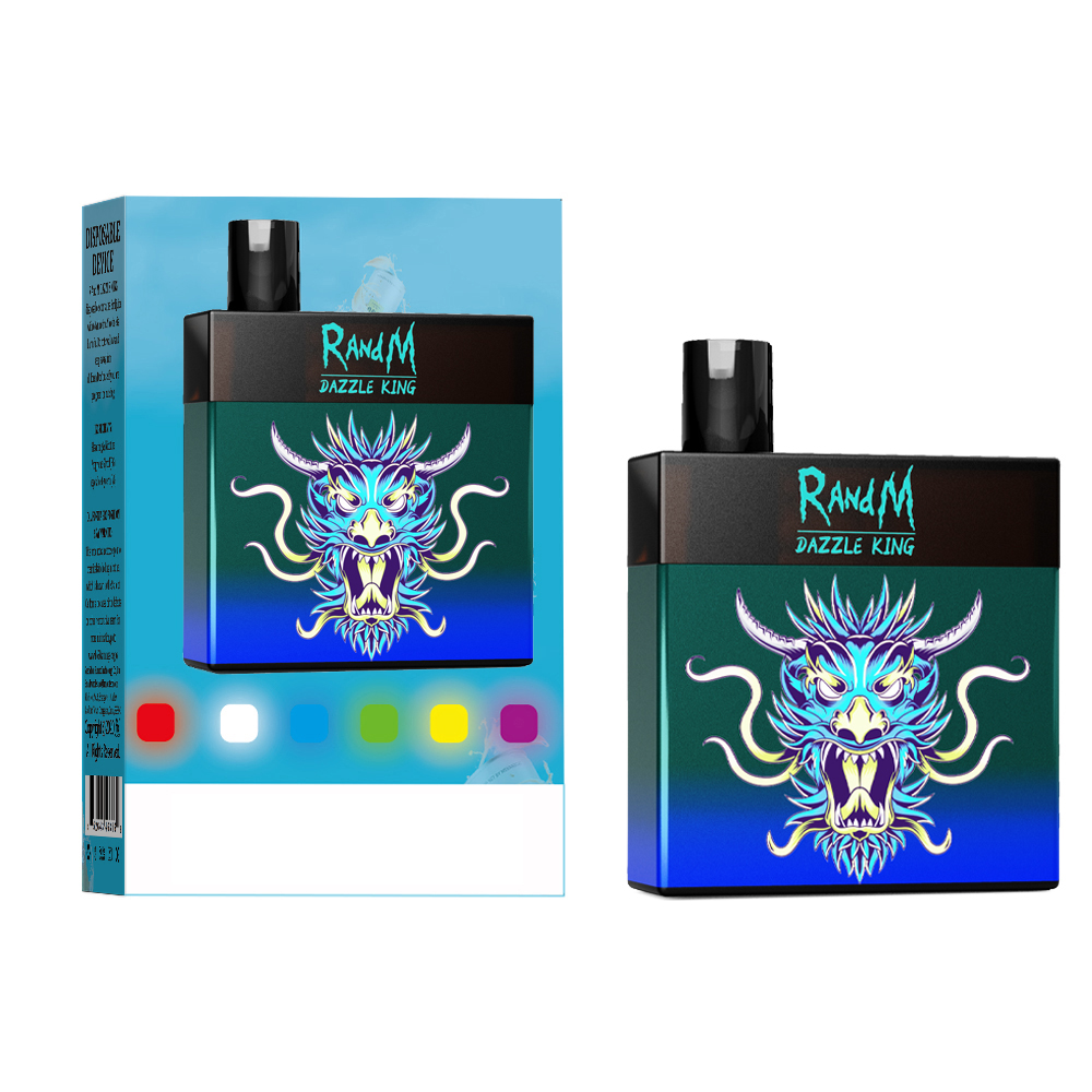 

Original RandM Dazzle King 3000 Puffs Vape Disposable E Cigarette Vapes Electronic Atomizer 12 Flavors Battery 8ml Pod Vape Pen