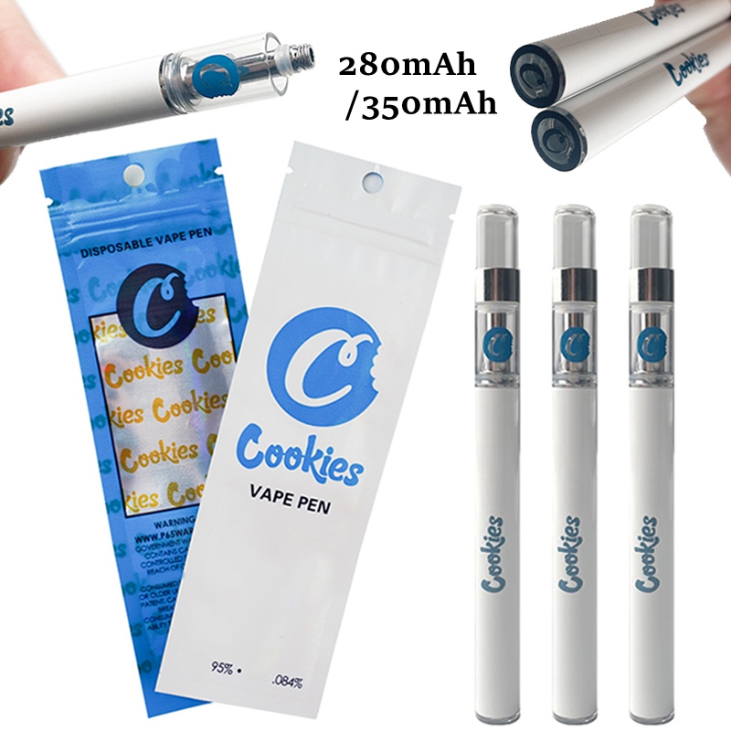 350mAh Cookies E Cigarette Vape Pen Device Pods Cartridges 0.5ml Oil Carts ...