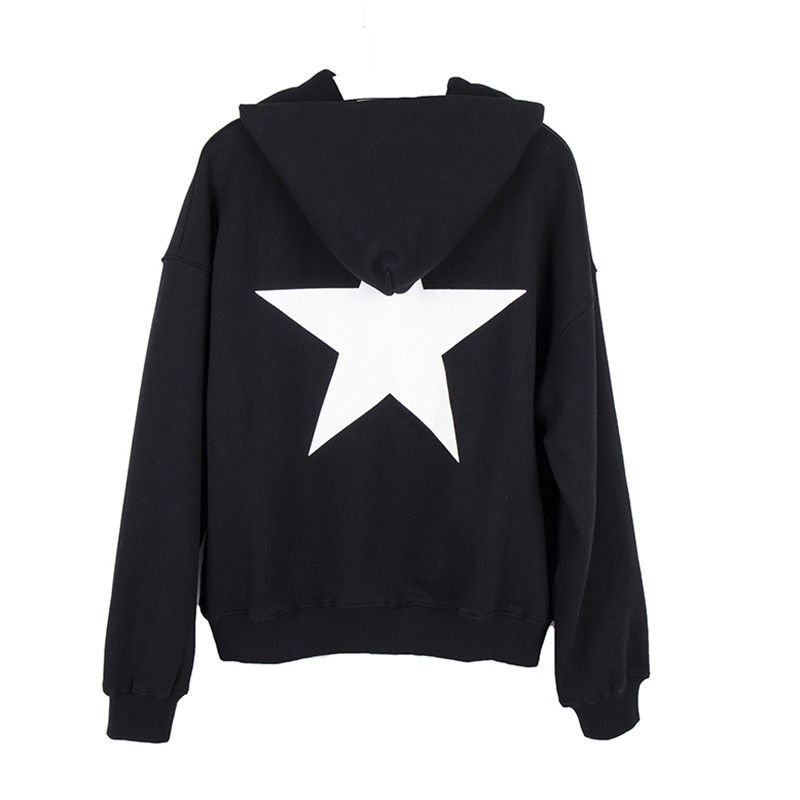 

Spring and Fall Fear of God Essentials Hoodies for men women with 2021 Five-pointed star print pattern couples hoodie, Black
