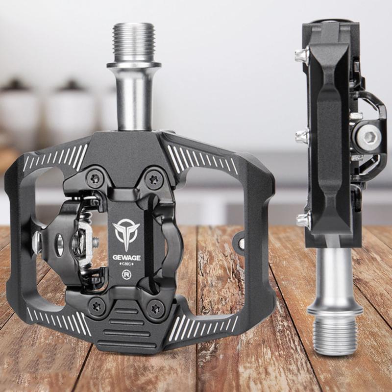 

Bike Pedals Pedal SPD Mountain Clipless Aluminum Alloy Bicycle Dual Platform For MTB Road