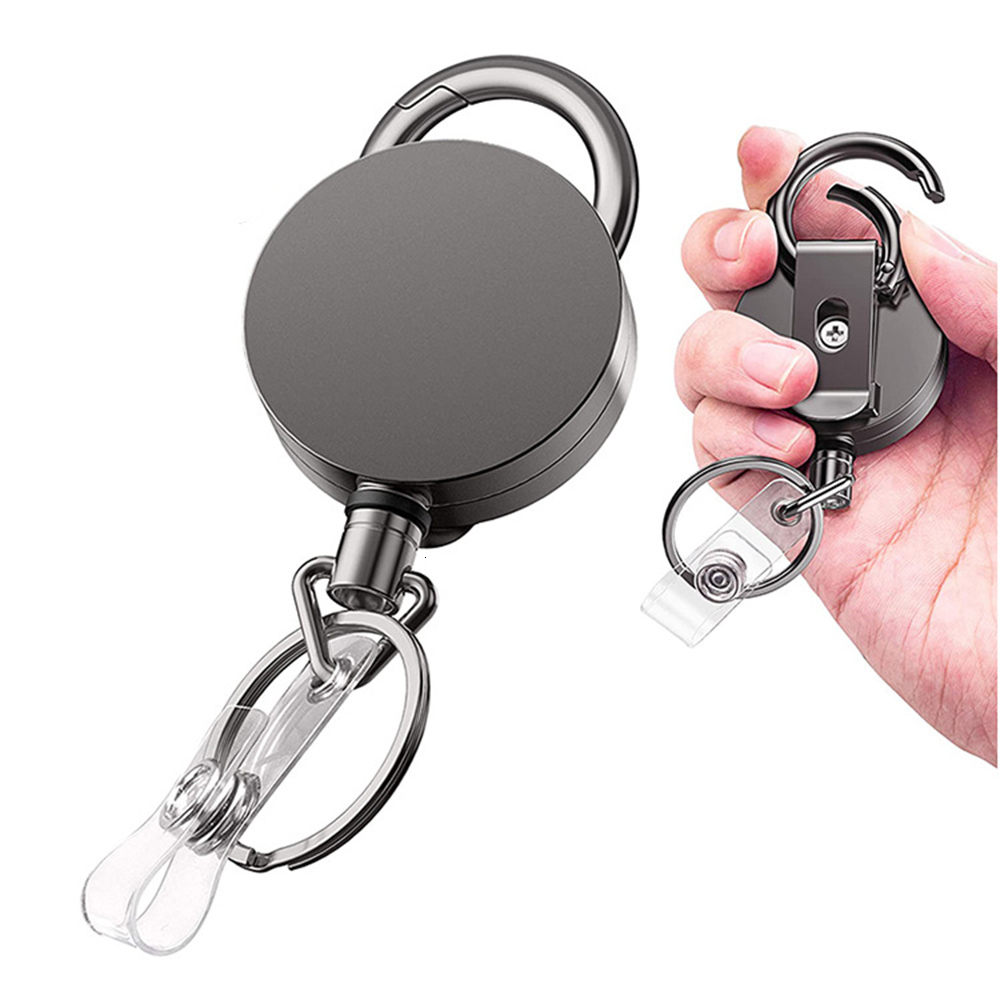 

New Wire Rope Camping Telescopic Burglar Chain Key Holder Tactical Keychain Outdoor Key Ring Return Retractable Key Chain