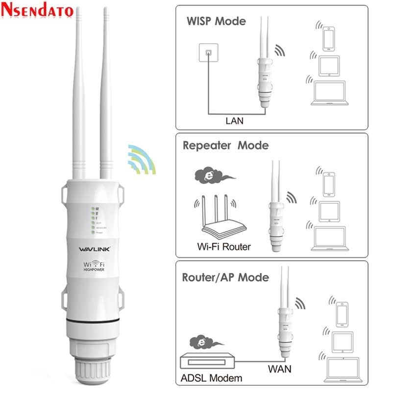 

AC600 2.4G/5G Dual Band High Power Outdoor Weatherproof 30db Wireless Wifi Router/AP Repeater Extender 1000mW 15KV Outer Antenna 210607