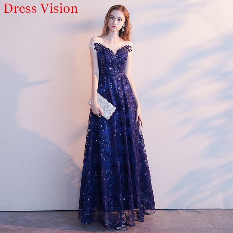 

2021 Evening Dresse O-Neck Party Gowns Lace Appliques Robe De Soiree, White