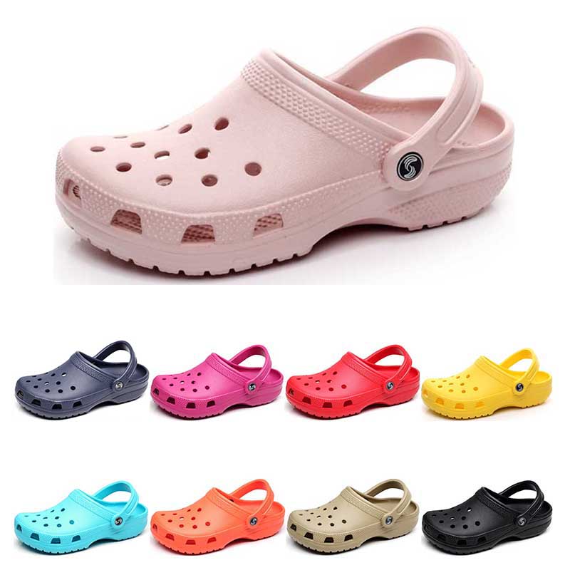 300 sandales à la mode hotsale Slip sur la plage décontractée Chaussures imperméables hommes classiques soins infirmiers sabots hôpital femmes pa