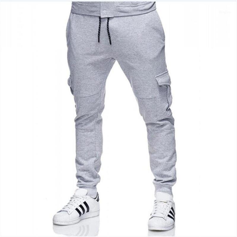 

Men's Pants Cargo Men Fashion Bottoms Clothing Casual Jogging Holiday Solid Color Sports Gym Trousers, Light gray
