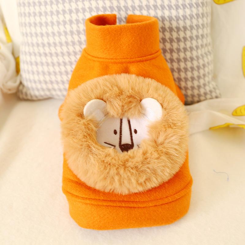 

Pet Dog Cat Lion Plush Beard Coat Autumn And Winter Teddy Medium Small Clothes Cute Puppy Clothing Cats Dogs Lovely Warm Apparel