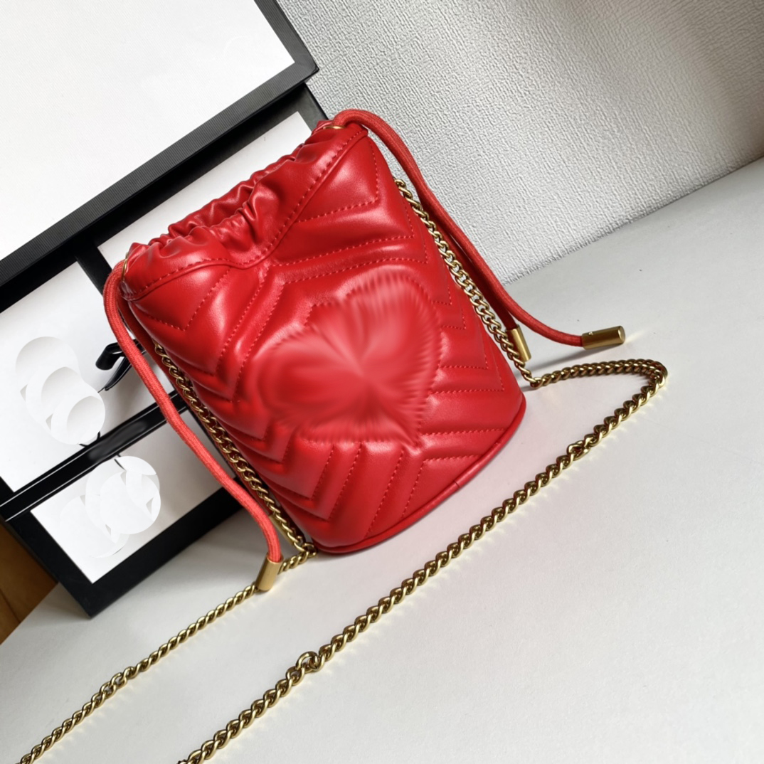 

2022 4-colour Top luxury designer Mini Bucket Bag Shoulder Bags Handbag women's fashion leather handbags handbag dropship