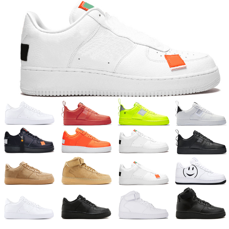 

Running Shoes Mens Womens Sneakers 1 White High Low Wheat Have a day Just Orange Utility Volt Outdoor Sports Flat Shoe Original Jogging walking Top Quality