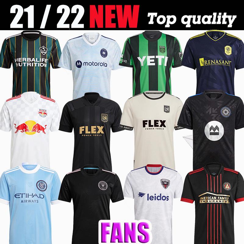 

Mls 21 22 Soccer Jersey inter miami Portland Minnesota Kansas Austin Naswell Washington Toronto LA Galaxy LOS ANGELES Atlanta United York Mo, Black;yellow