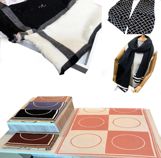 

Luxury Winter Scarf Pashmina For Women Designers Top 100% pure cashmere warm Fashion Scarfs imitate Wool Long Shawl Wrap high quality Scarves