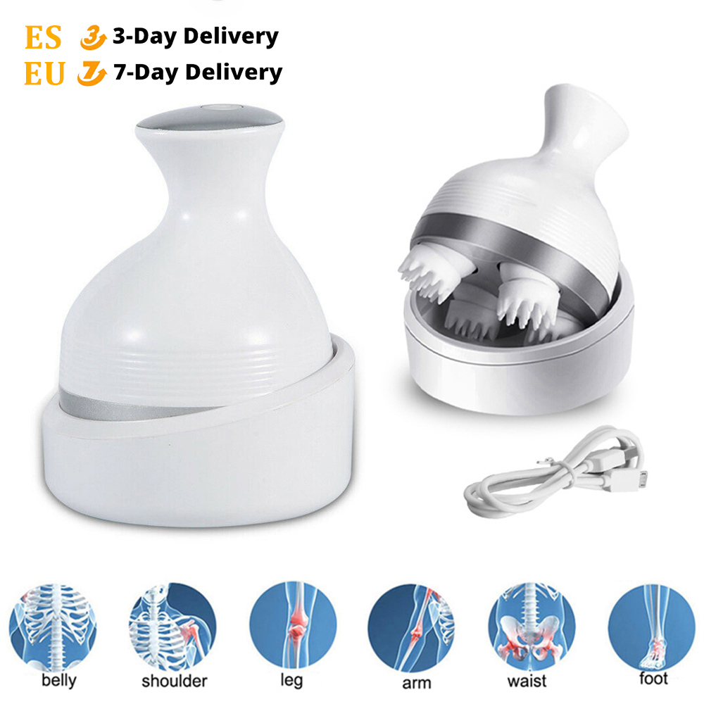 

Electric Head Massager Wireless Scalp Massager Waterproof Body Massage Health Care Shoulder Neck Deep Tissue Kneading Massage