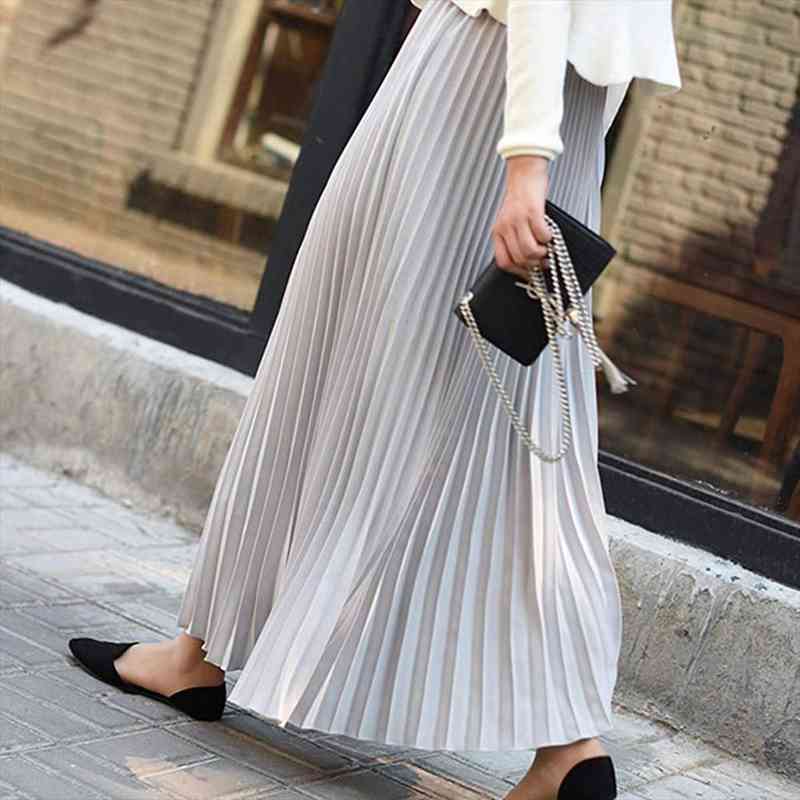 

vintage autumn winter velvet high women skirts waisted elegant skinny black pleated female maxi 4