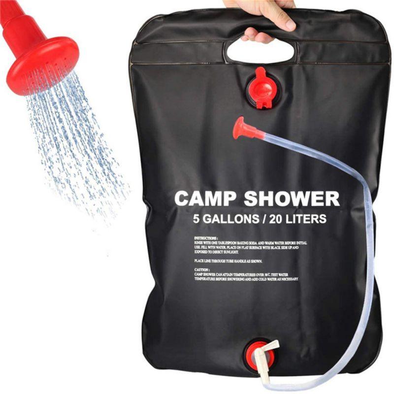 

Water Storage Bag Portable Solar Heated Shower Outdoor Bathing Traveling Hiking Camping Switch Type Bags
