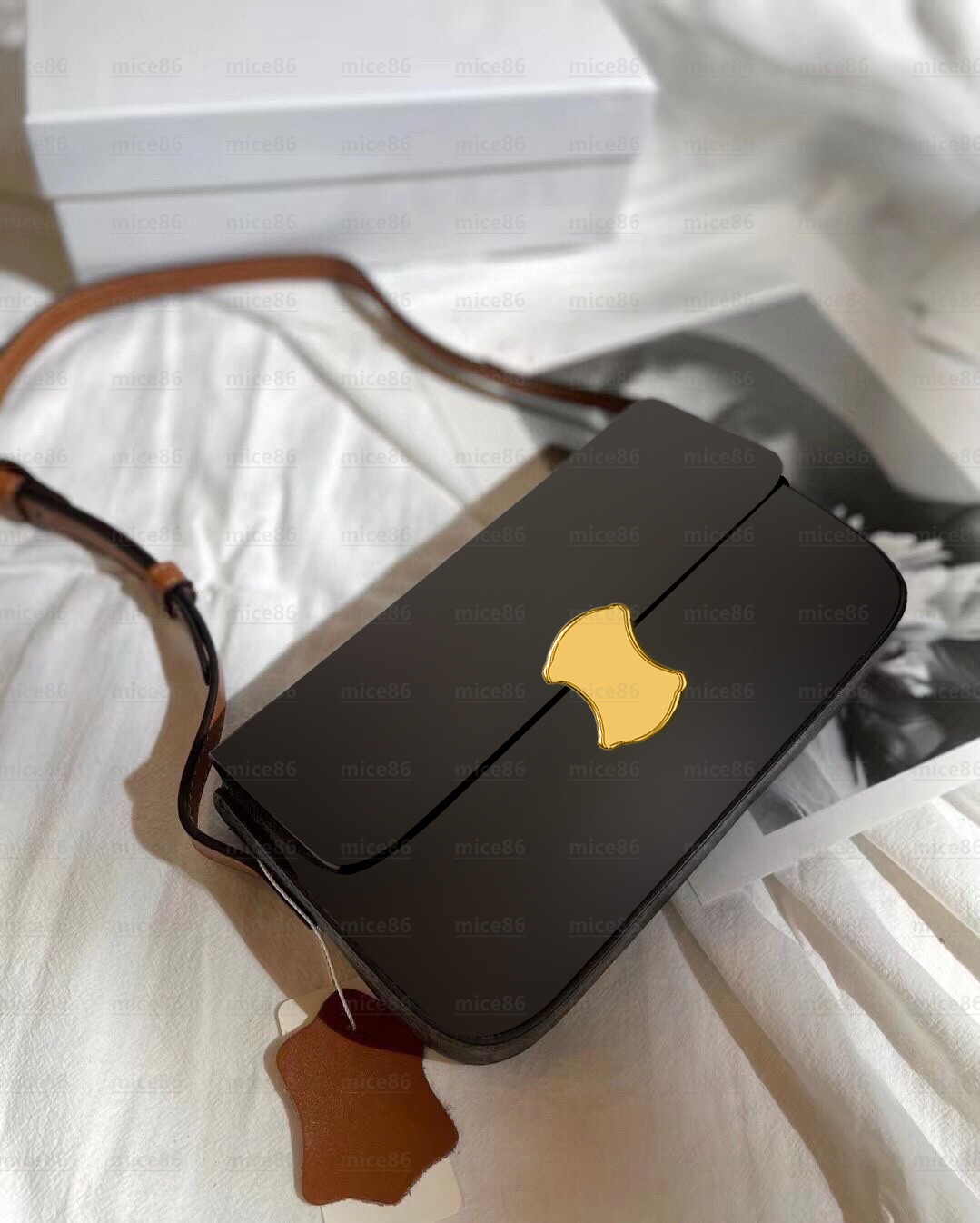 

Top quality Genuine leather Shoulder Bag Women's men single tote flap crossbody Bags TEEN TRIOMPHE Luxury Designer woman fashion Evening Camera Cases cards handbag, Box