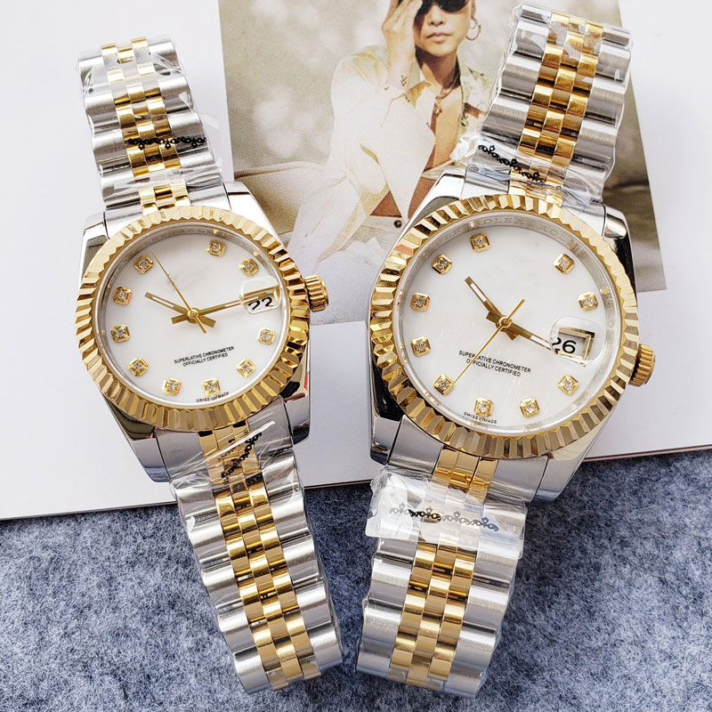 

Fashion Ladies Watch Automatic Mechanical Couple Watches Sapphire Mirror Casual Mens Wristwatch Stainless Steel Strap Waterproof Orologio Di Lusso, Slivery;brown