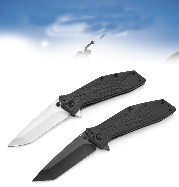 

Hiking and Camping huting knives 1990 folding pocket tools 5CR13 blade OEM quality steel+ G10 handle original box