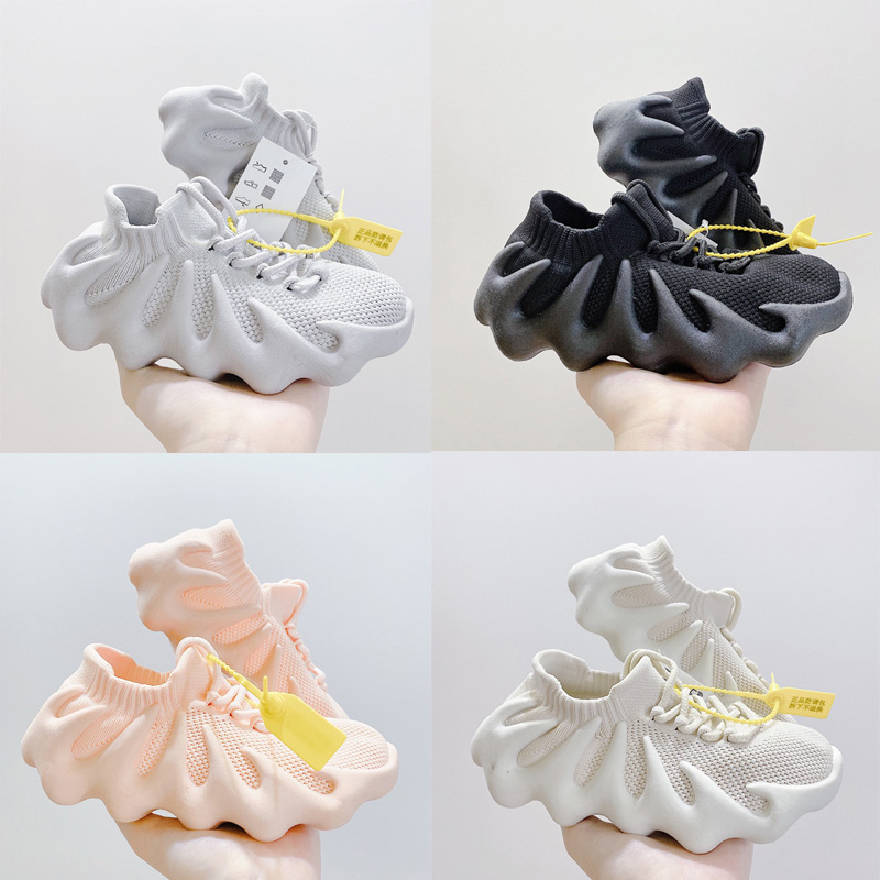 

Breathe 450 Dark Slate Cloud White PINK Grey Children Running Shoes Boy Girl Youth Kid Sport Sneaker, 001