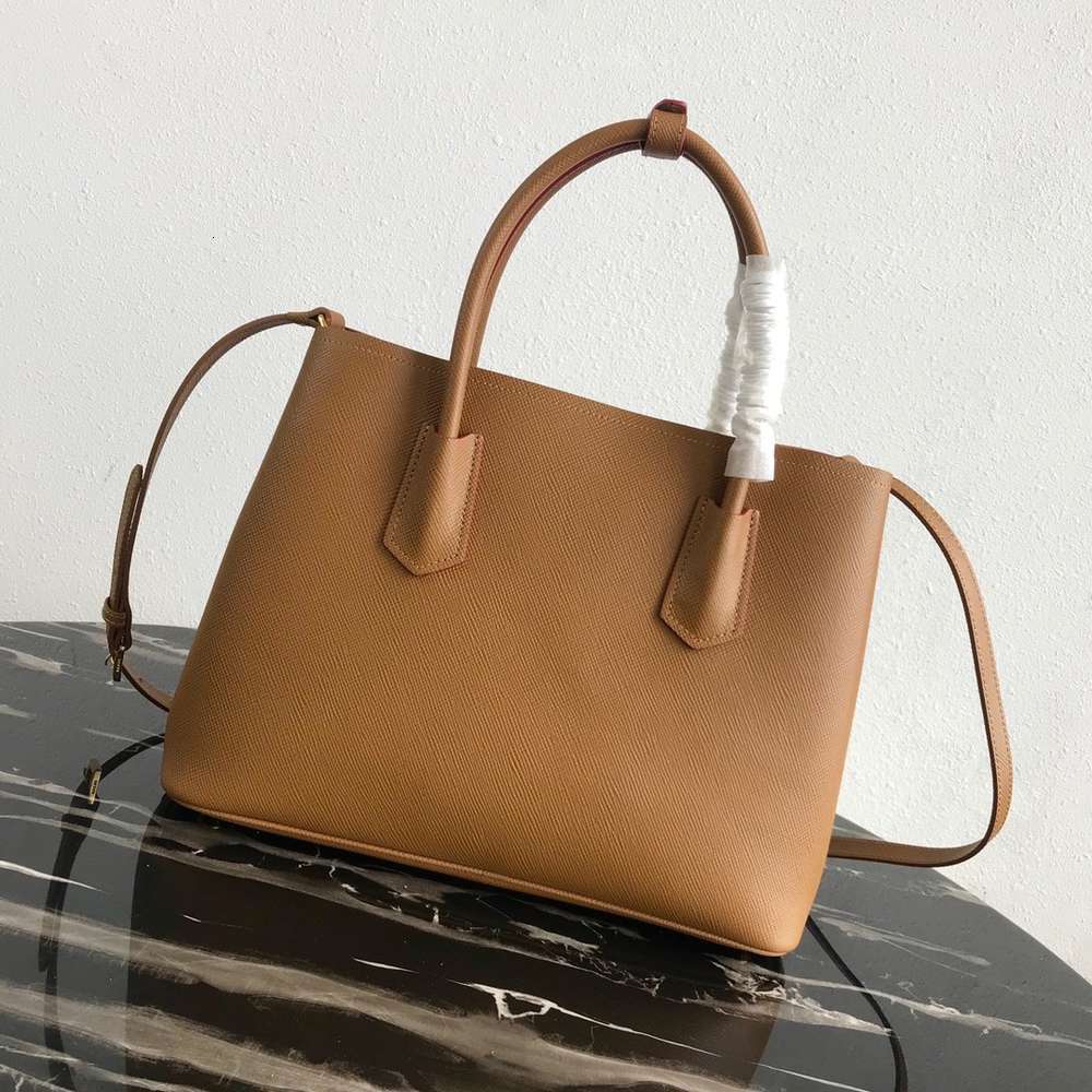 

Designer 7A+ womens fashion cross body bags Pra brown saffiano genuine leather shoulder bag handbags purse sacs à main luxe de concept, Box with dhl