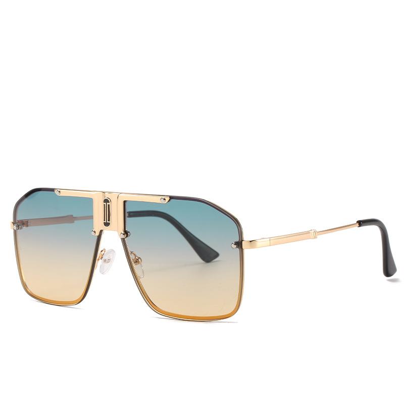 

Sunglasses Men's Conjoined Rimless Fashion Square Rimmed Trend Versatile Sunshade 1036