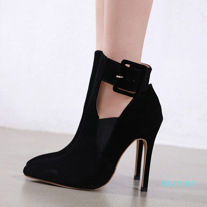 

Designer shoes women luxury heels black pointed toe pumps with buckle size 35 to 40 Come Without Box, Black without box (quickly pass customs)