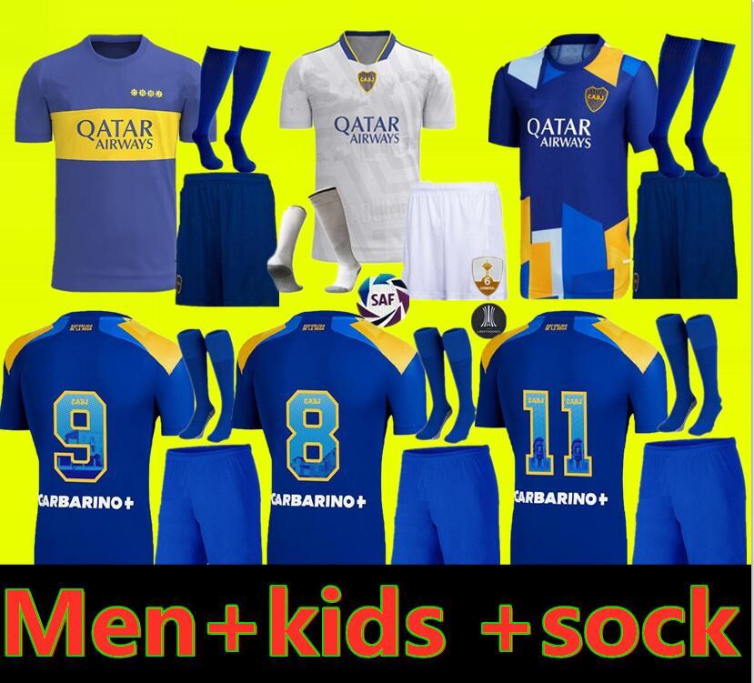

Boca Juniors soccer jersey 2021 2022 CARLITOS MARADONA TEVEZ DE ROSSI 21 22 sports football adult and kids shirt uniforms home third 3rd, Black;yellow