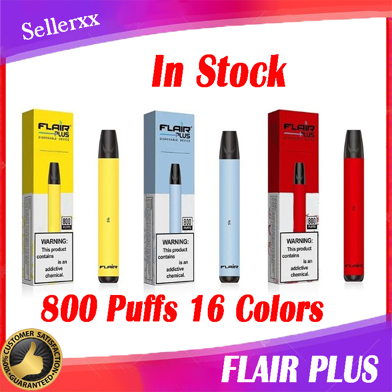 

Flair Plus Disposable E cigarettes 800 Puffs Vape Pen Devices 3.5ml Pre-Filled Pods Cartridges Vaporizers 550mAh Battery Vapor bang xxl puff delta 8 pens max flow