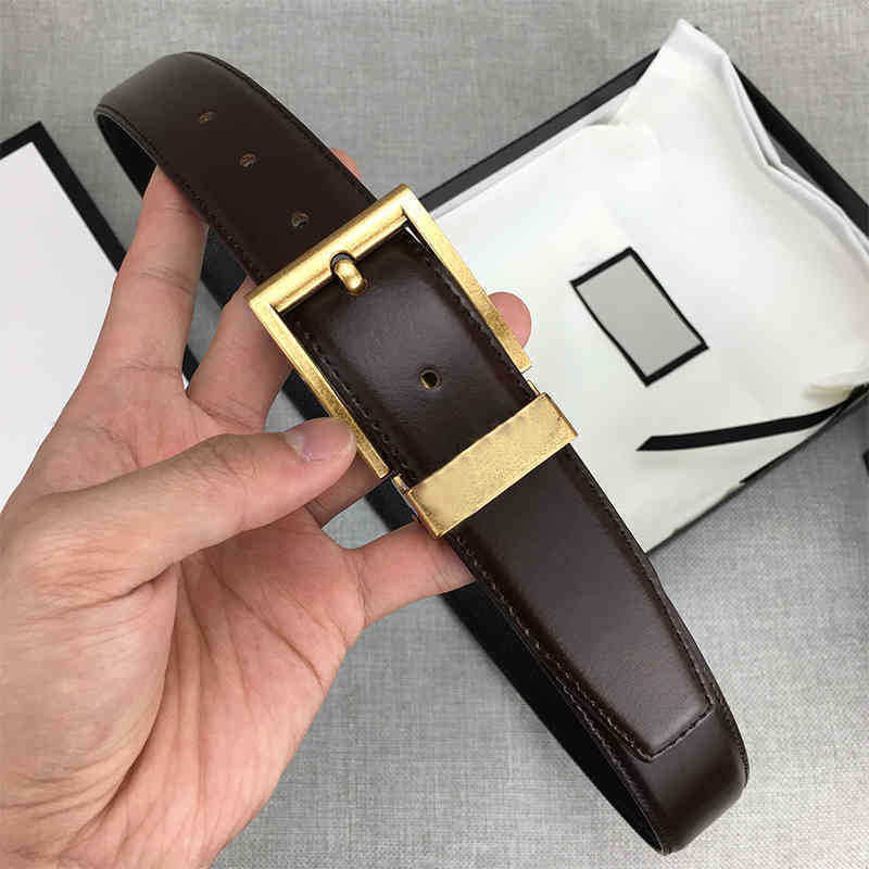 

Designer belt stylish men fashion classic black brown luxury 3.4cm wide with gift box