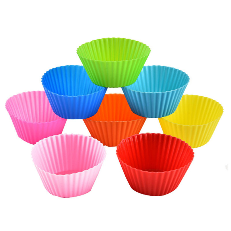 

New Dining 5cm Silicone Cupcake Liner Cake Chocolate Muffin Liners Pudding Jelly Baking Cup Mold