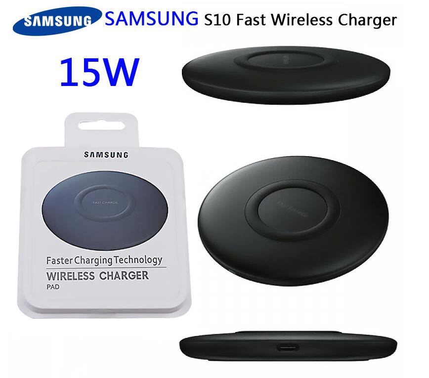

50pcs/lot SAMSUNG EP-P1100 S10 S9 Plus Fast QI Wireless Charger 15W Quick Charging Pad For Galaxy S8 S9 S10 S20 Plus S10E Note 8 9 10 Plus