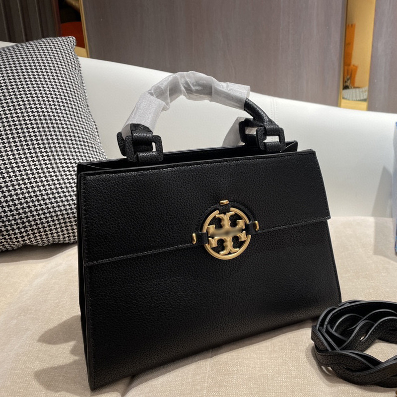 

Tb New Miller Large Simple Handbag Litchi Grain Cowhide Single Shoulder Messenger Leisure Flip Postman Bag, White