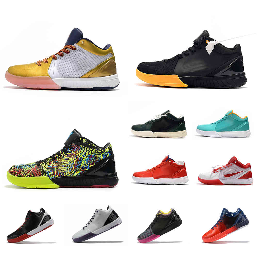 

Mens mamba 4 protro basketball shoes KBS ZK4 bryants 4s sneakers UNDFTD Black Wizenard Gold Olympic White Carpe Diem KB4 tennis with box