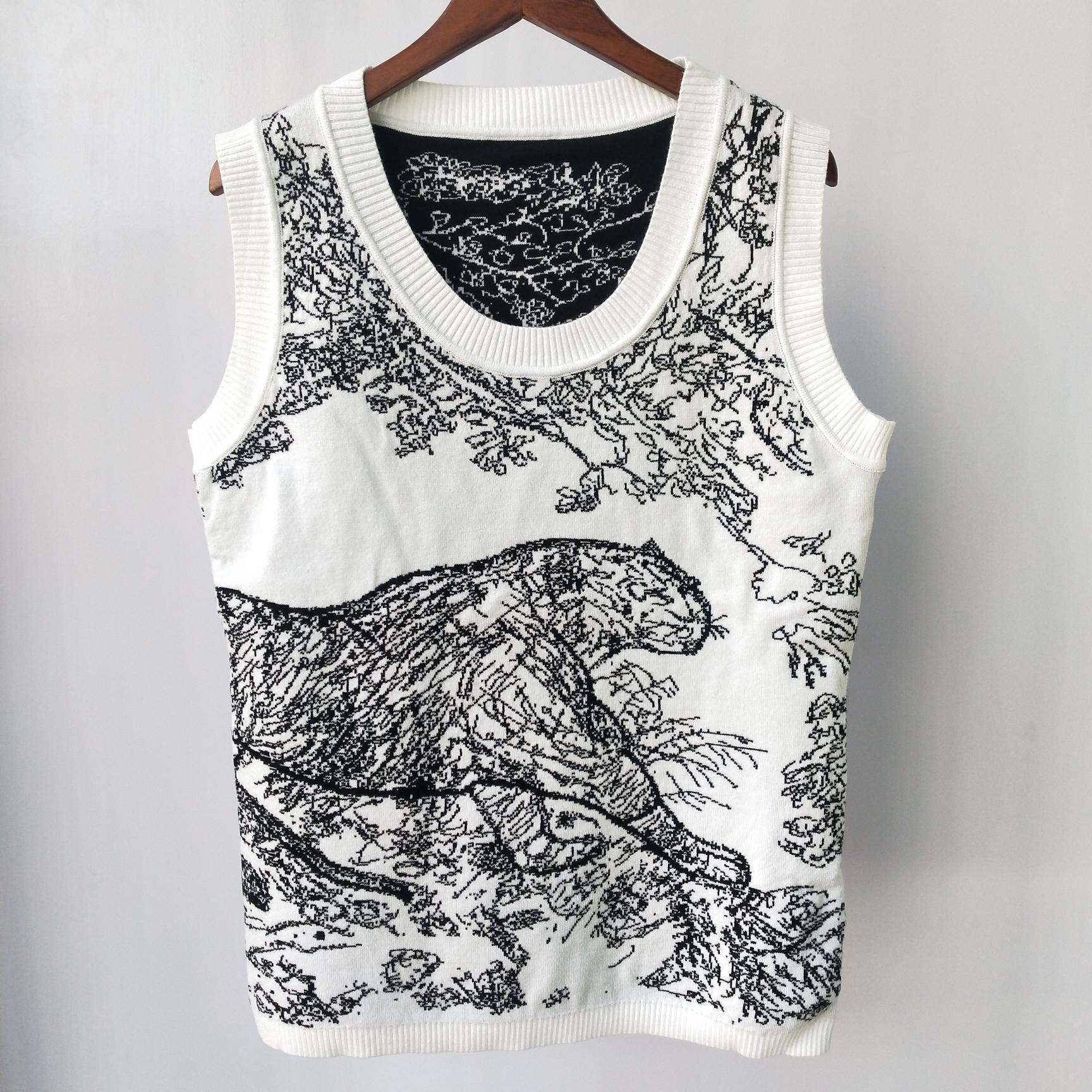 

Shipping Free 2021 Autumn White Jungle Print Autumn Women' Tanks & Camis Brand Same Style Women' Tanks & Camis DH910